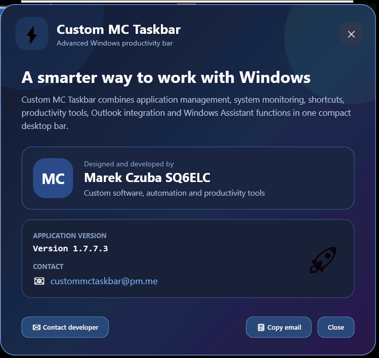 Custom MC Taskbar